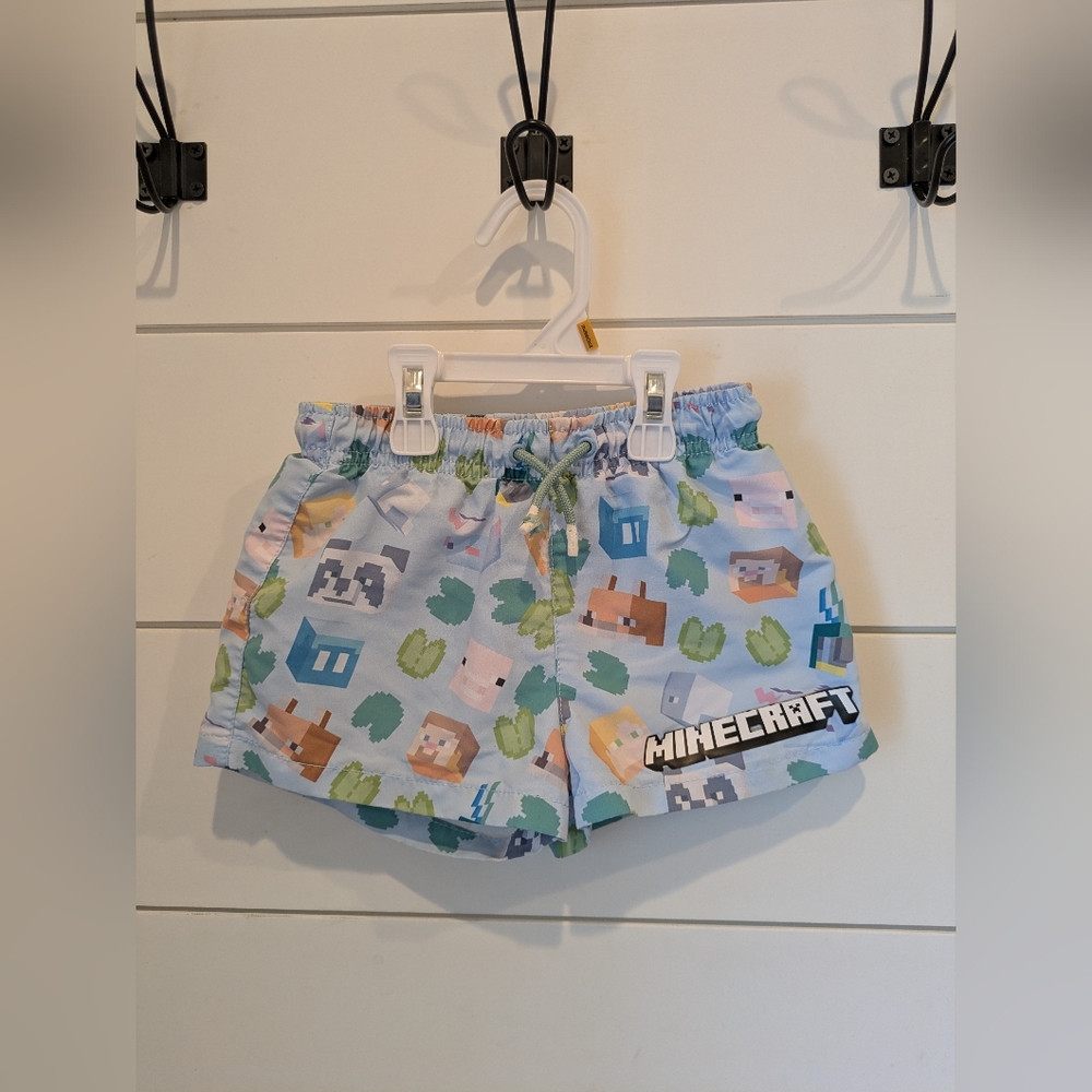 Zara Minecraft Swim Shorts, 5-6